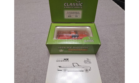 Holden HX Sandman 1976 mandarin red (Classic Carlectables) 1/43, масштабная модель, scale43