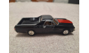 Chevrolet El Camino 1971 black-red (Matchbox) 1/43, масштабная модель, scale43