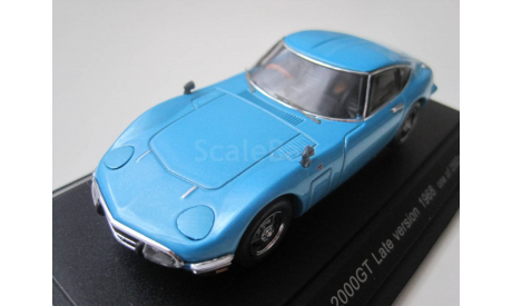 Toyota 2000GT late version 1968 blue (Ebbro) 1/43 RARE!, масштабная модель, scale43