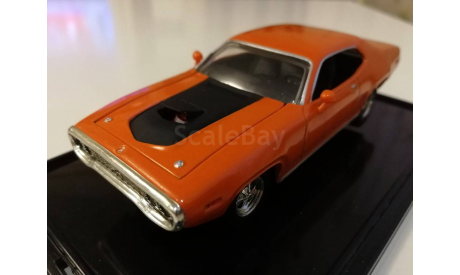 Plymouth GTX 1971г. orange (Hot Wheels), масштабная модель, 1:43, 1/43