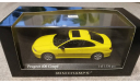 Peugeot 406 Coupe 1996 yellow (Minichamps) 1/43, масштабная модель, scale43