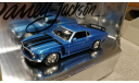 Ford Mustang Boss 302 1970г. (Matchbox-Barrett Jackson), масштабная модель, scale43