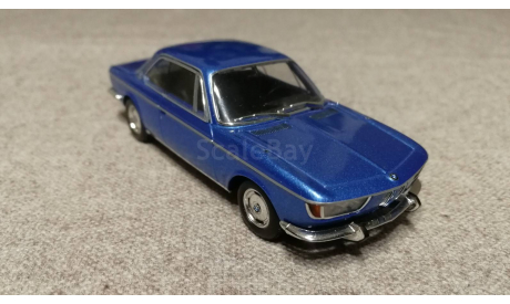 BMW 2000 CS coupe 1967 light blue metallic (Minichamps) 1/43, масштабная модель, scale43