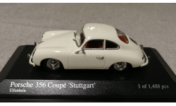 Porsche 356 coupe ’Stuttgart’ 1954 cream (Minichamps) 1/43