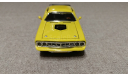 Plymouth Cuda Hemi 1971г. yellow box (ERTL), масштабная модель, scale43