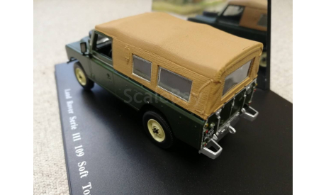 Land Rover serie III 109 soft top British racing green color (Universal Hobbies) 1/43, масштабная модель, scale43