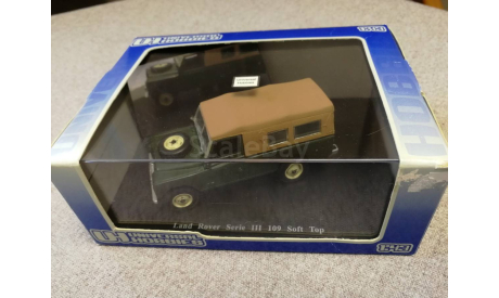 Land Rover serie III 109 soft top British racing green color (Universal Hobbies) 1/43, масштабная модель, scale43