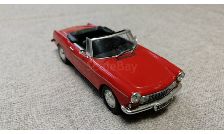 Peugeot 404 Cabriolet 1962 red (Minichamps) 1/43, масштабная модель, 1:43