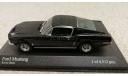 Ford Mustang fastback 2+2 1968 black (Minichamps), масштабная модель, 1:43, 1/43