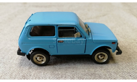 ВАЗ-2121 ’Нива’ (голубая) декабрь 1988 (Тантал/Агат) 1/43 поздняя коробка, масштабная модель, Агат/Моссар/Тантал, scale43