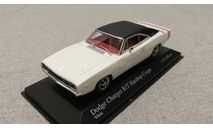 Dodge Charger R/T Hardtop Coupe 1968г. white (Minichamps) 1/43, масштабная модель, scale43