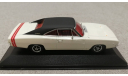 Dodge Charger R/T Hardtop Coupe 1968г. white (Minichamps) 1/43, масштабная модель, scale43