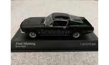 Ford Mustang 1968 raven black (Minichamps) 1/43, масштабная модель, scale43