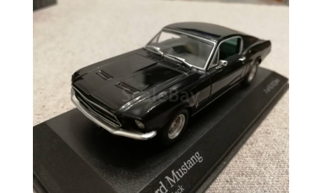 Ford Mustang 1968 raven black (Minichamps) 1/43, масштабная модель, scale43