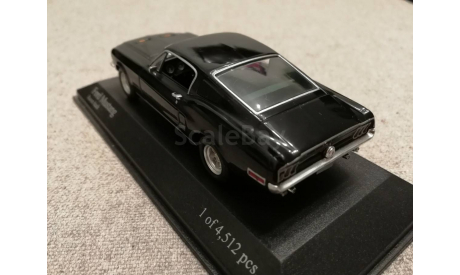 Ford Mustang 1968 raven black (Minichamps) 1/43, масштабная модель, scale43