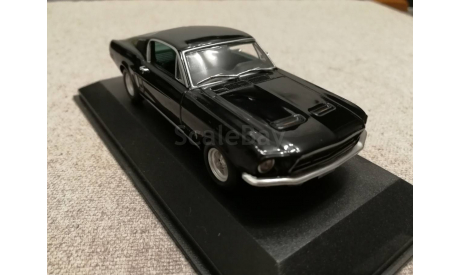 Ford Mustang 1968 raven black (Minichamps) 1/43, масштабная модель, scale43