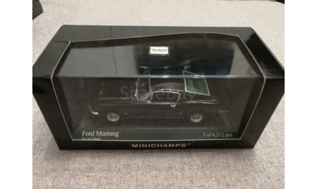 Ford Mustang 1968 raven black (Minichamps) 1/43, масштабная модель, scale43