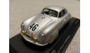 Porsche 356 #46 winner Le Mans 1951 silver (Minichamps) 1/43, масштабная модель, scale43