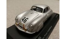 Porsche 356 #46 winner Le Mans 1951 silver (Minichamps) 1/43, масштабная модель, scale43