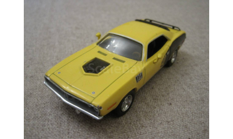 Plymouth Cuda 440 1971г. металл. дно(Matchbox), масштабная модель, 1:43, 1/43