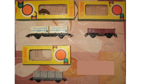 Вагоны коллекционные ГДР ТТ 1:120 грузовые и пассажирские, железнодорожная модель