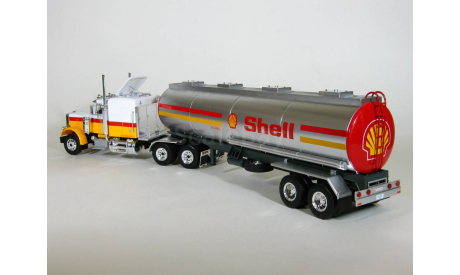 Peterbilt 359 6x4 с полуприцепом цистерна, Shell, 1970 - Altaya American Truck - 1:43, масштабная модель, scale43