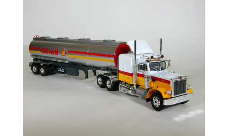 Peterbilt 359 6x4 с полуприцепом цистерна, Shell, 1970 - Altaya American Truck - 1:43, масштабная модель, scale43