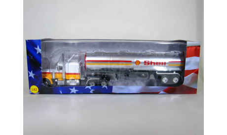 Peterbilt 359 6x4 с полуприцепом цистерна, Shell, 1970 - Altaya American Truck - 1:43, масштабная модель, scale43