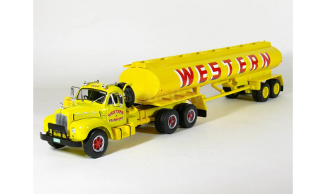 Mack B 61 T, B 61T с п/прицепом цистерна, WESTERN, 1958 - Altaya American Truck - 1:43, масштабная модель, scale43