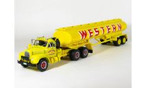 Mack B 61T 6x4 + полуприцеп цистерна, WESTERN, 1958 - Altaya American Truck - 1:43, масштабная модель, scale43