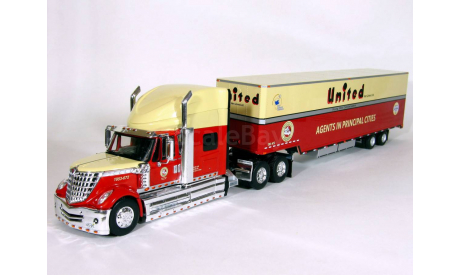 International Lonestar 6x4 + полуприцеп фургон джамбо, 2010 - Altaya American Truck - 1:43, масштабная модель, scale43