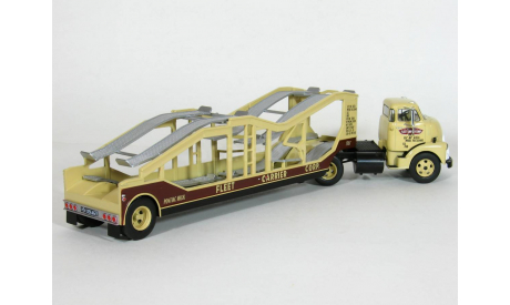 GMC 950 COE + полуприцеп автовоз, 1954 - Altaya American Truck - 1:43, масштабная модель, scale43