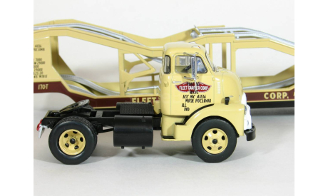 GMC 950 COE + полуприцеп автовоз, 1954 - Altaya American Truck - 1:43, масштабная модель, scale43