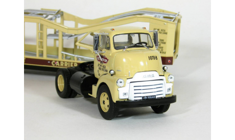 GMC 950 COE + полуприцеп автовоз, 1954 - Altaya American Truck - 1:43, масштабная модель, scale43