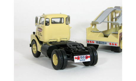 GMC 950 COE + полуприцеп автовоз, 1954 - Altaya American Truck - 1:43, масштабная модель, scale43