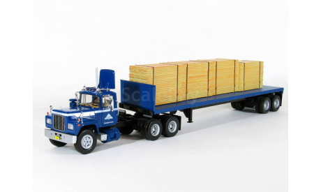 Mack Serie R, R-Series с п/прицепом платформа с досками, 1966 - Altaya American Truck - 1:43, масштабная модель, scale43