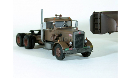 Peterbilt 281 6x2 + полуприцеп цистерна, FLAMMABLE, из к/ф ’Дуэль’, 1957 - Altaya American Truck - 1:43, масштабная модель, scale43