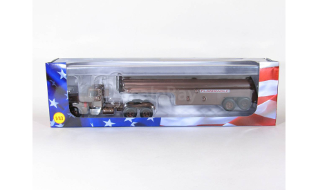 Peterbilt 281 6x2 + полуприцеп цистерна, FLAMMABLE, из к/ф ’Дуэль’, 1957 - Altaya American Truck - 1:43, масштабная модель, scale43