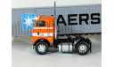 White Freightliner COE с п/прицепом контейнеровоз, MAERSK, 1979 - Altaya American Truck - 1:43, масштабная модель, scale43