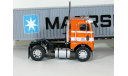 White Freightliner COE с п/прицепом контейнеровоз, MAERSK, 1979 - Altaya American Truck - 1:43, масштабная модель, scale43