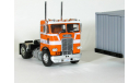 White Freightliner COE с п/прицепом контейнеровоз, MAERSK, 1979 - Altaya American Truck - 1:43, масштабная модель, scale43