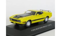 Ford Mustang Mach 1, yellow, 1973 - Altaya Ford Mustang - 1:43, масштабная модель, scale43