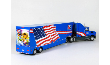 Ford Aeromax 120 + полуприцеп фургон джамбо, NSC, 1990 - Altaya American Truck - 1:43, масштабная модель, scale43