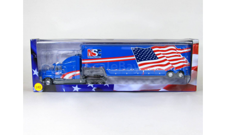 Ford Aeromax 120 + полуприцеп фургон джамбо, NSC, 1990 - Altaya American Truck - 1:43, масштабная модель, scale43