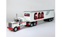 Chevrolet Bison + полуприцеп фургон, G.O.D., 1979 - Altaya American Truck - 1:43, масштабная модель, scale43