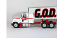 Chevrolet Bison + полуприцеп фургон, G.O.D., 1979 - Altaya American Truck - 1:43, масштабная модель, scale43