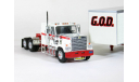 Chevrolet Bison с п/прицепом фургон, G.O.D., 1979 - Altaya American Truck - 1:43, масштабная модель, scale43