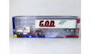 Chevrolet Bison + полуприцеп фургон, G.O.D., 1979 - Altaya American Truck - 1:43, масштабная модель, scale43