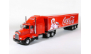 Kenworth T600 6x4 с п/прицепом фургон, Coca-Cola, 1986 - Altaya American Truck - 1:43, масштабная модель, scale43