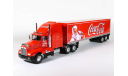 Kenworth T600 6x4 + полуприцеп фургон, Coca-Cola, 1986 - Altaya American Truck - 1:43, масштабная модель, scale43